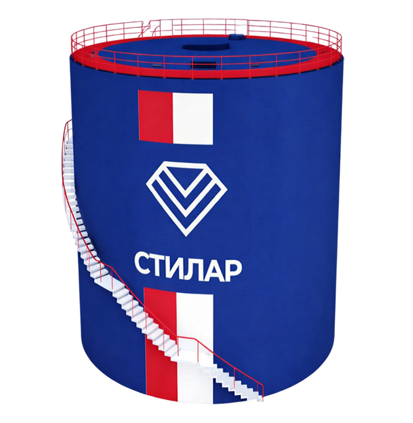 Цельносварной резервуар РВС для нефтепродуктов 100 м³ от завода-производителя