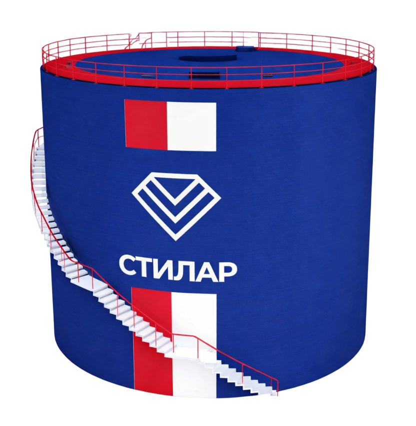 Цельносварной резервуар РВС для пожарного резервуара 200 м³ от завода-производителя